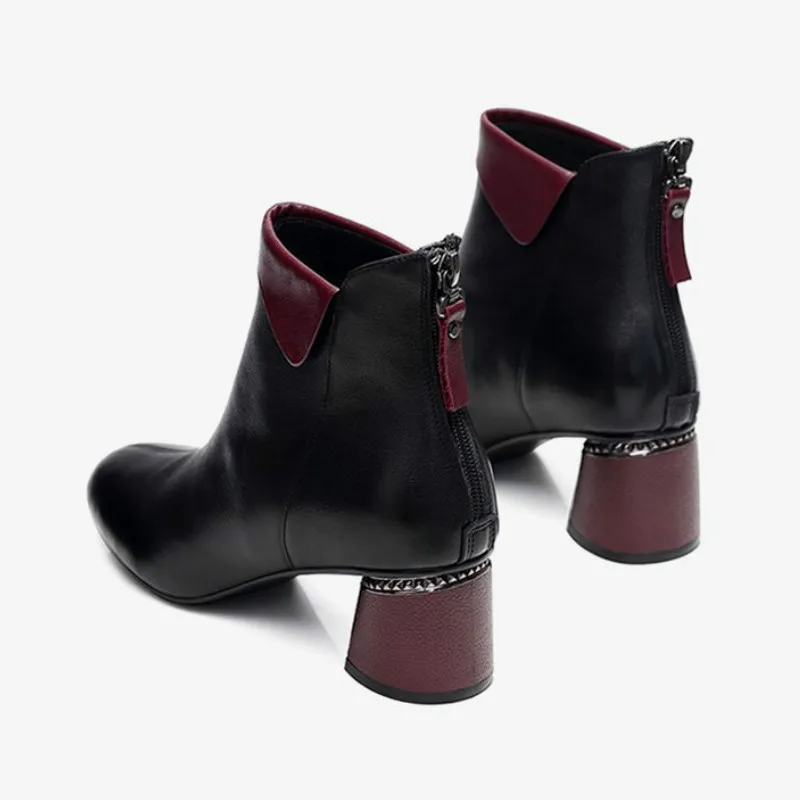 Прямая поставка Новинка 2019 года осенние женские ботинки ботильоны на высоком