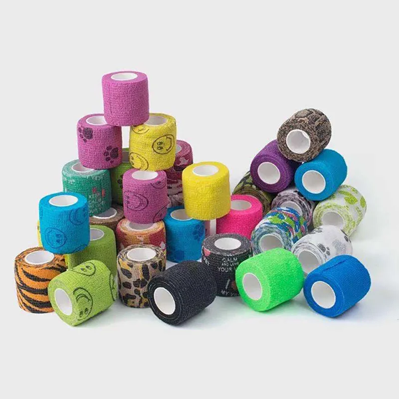 

24Pcs Tattoo Grip Bandage Cover Wraps Tapes Nonwoven Waterproof Self Adhesive Finger Wrist Protection Tattoo Makeup Accessories