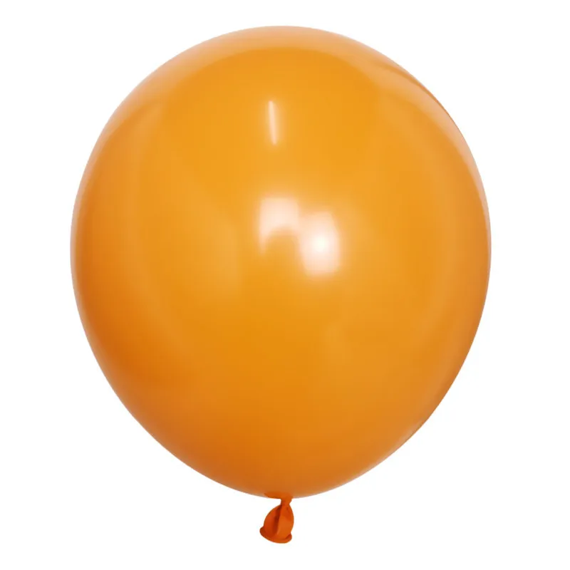 orange 25 шт./лот, утолщенные 10 дюймов, коричневый, белый цвет, кожа, прозрачный цвет, латекс, Гелиевый шар, украшения для свадьбы дня рождения, игрушки, мяч, подарки - Цвет: orange