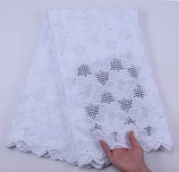 pure white swiss voile lace in switzerland french net flowers african dry stones cotton lace fabric french nigerian milk silk