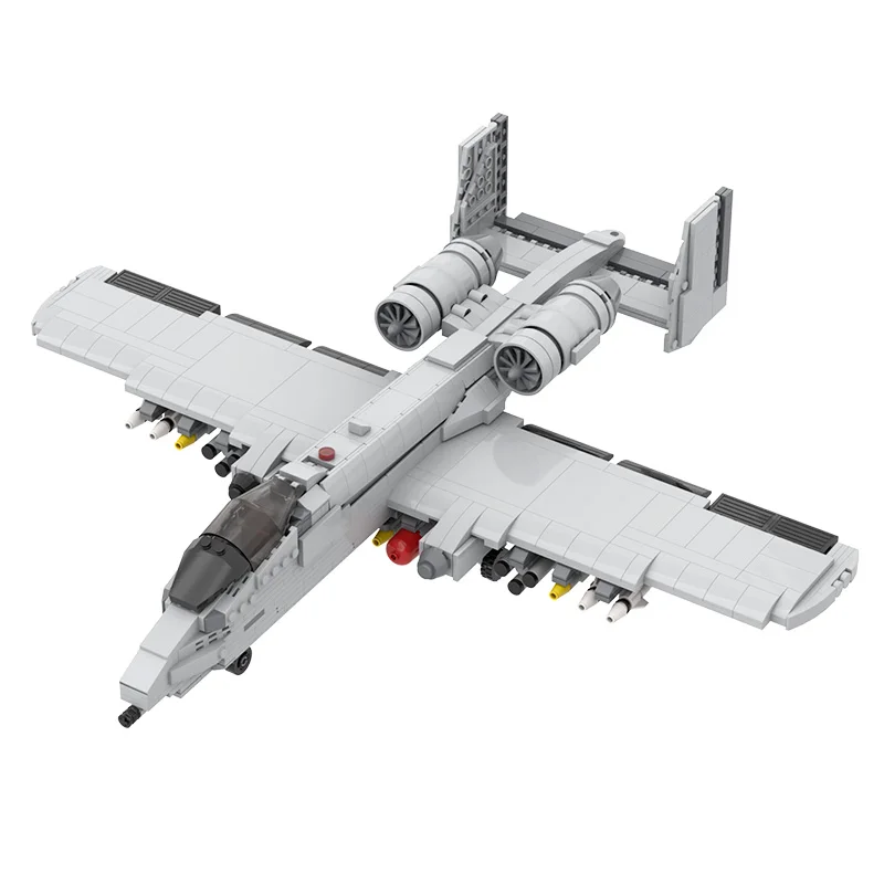 

MOC-12091 A-10 Thunderbolt II Aircraft Building Blocks Bricks Fighter Model Assemble Airplane Plane Toys For Kids Birthday Gifts