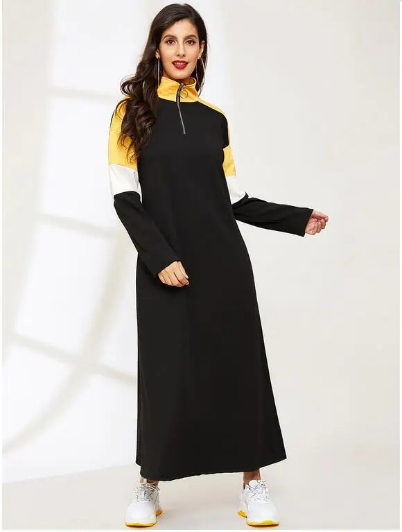 Хлопковое платье для подростков студентов мусульманское абайя Арабская Дубай на