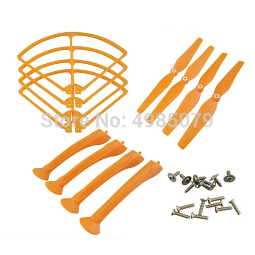 

RC Aircraft Spare Part Kits SYMA X8C X8W X8G X8HC X8HW X8HG Protecting frames Propeller Blades Landing skids Accessory Orange