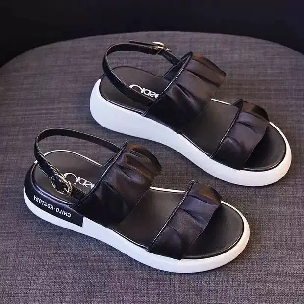 

Sandals Elastic Band 2021 Women's Strappy Heels Female Shoe Clogs Wedge Med Espadrilles Platform Slip-on New Fashion Comfort Gi