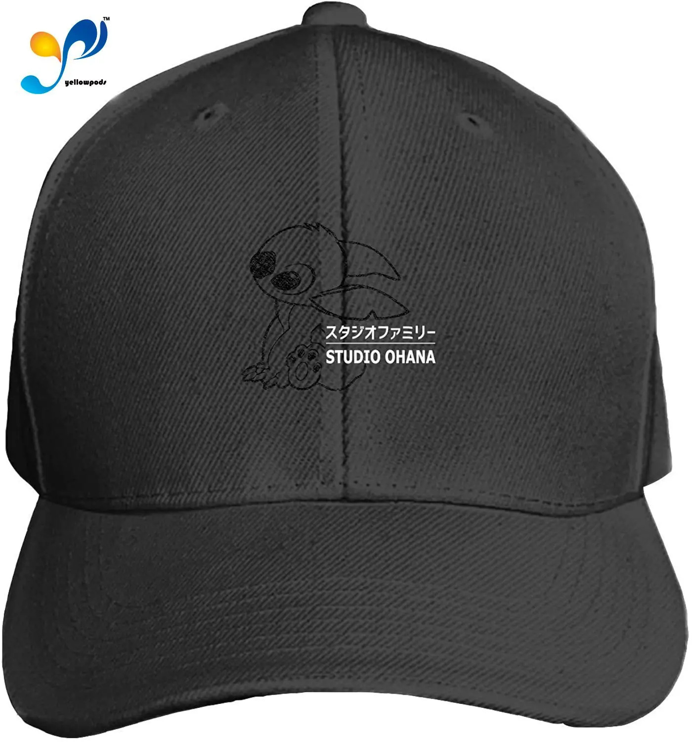 

Studio Ohana Men Structured Twill Cap Adjustable Peaked Sandwich Hat
