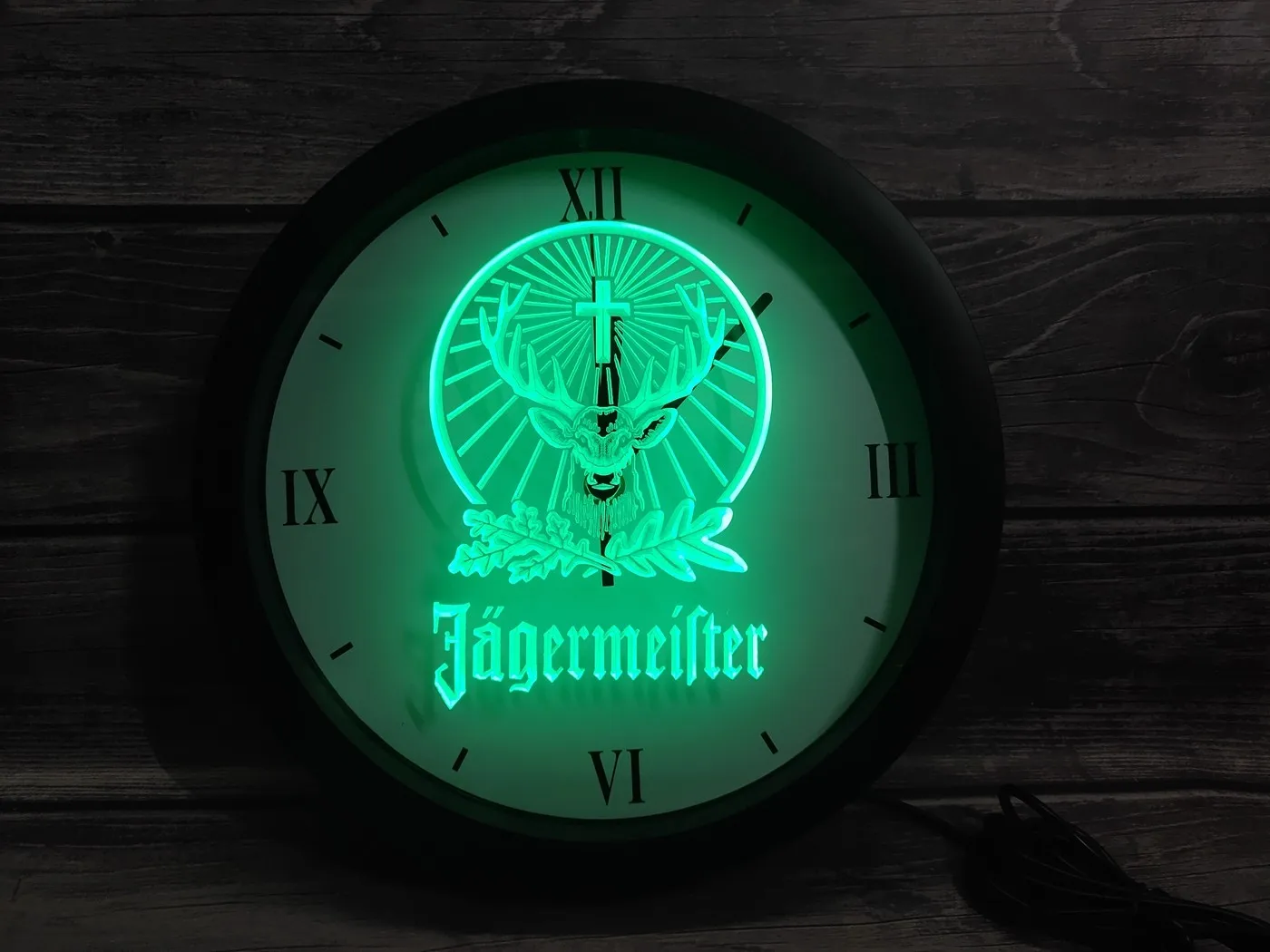 0r001 приложение Jagermeister Rgb светодиодные неоновые вывески настенные часы | Дом и сад