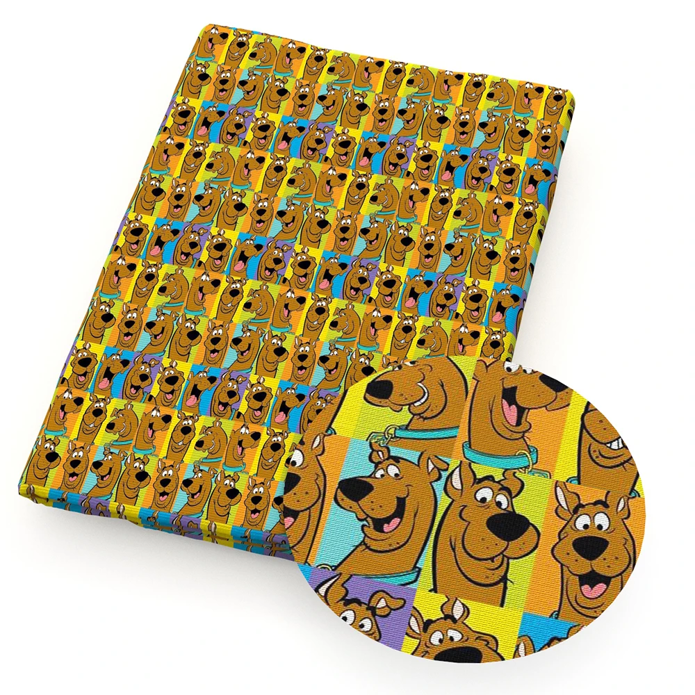 Мультяшные собаки полиэстер хлопок ткань шитье стеганые ткани рукоделие