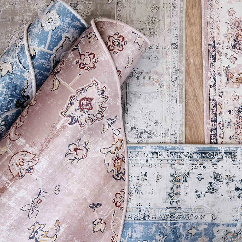 Скандинавский простой марокканский круглый ковер розовая детская комната