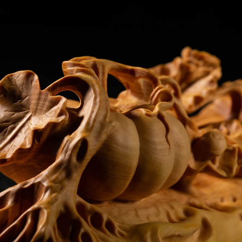 Урожай Тыквы растение скульптура орнамент Искусство Ручная резьба|Статуи и