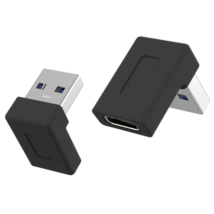 

USB3.0 OTG data adapter 90 elbow type-C usb3.0a male / type-C female AM / CF;
