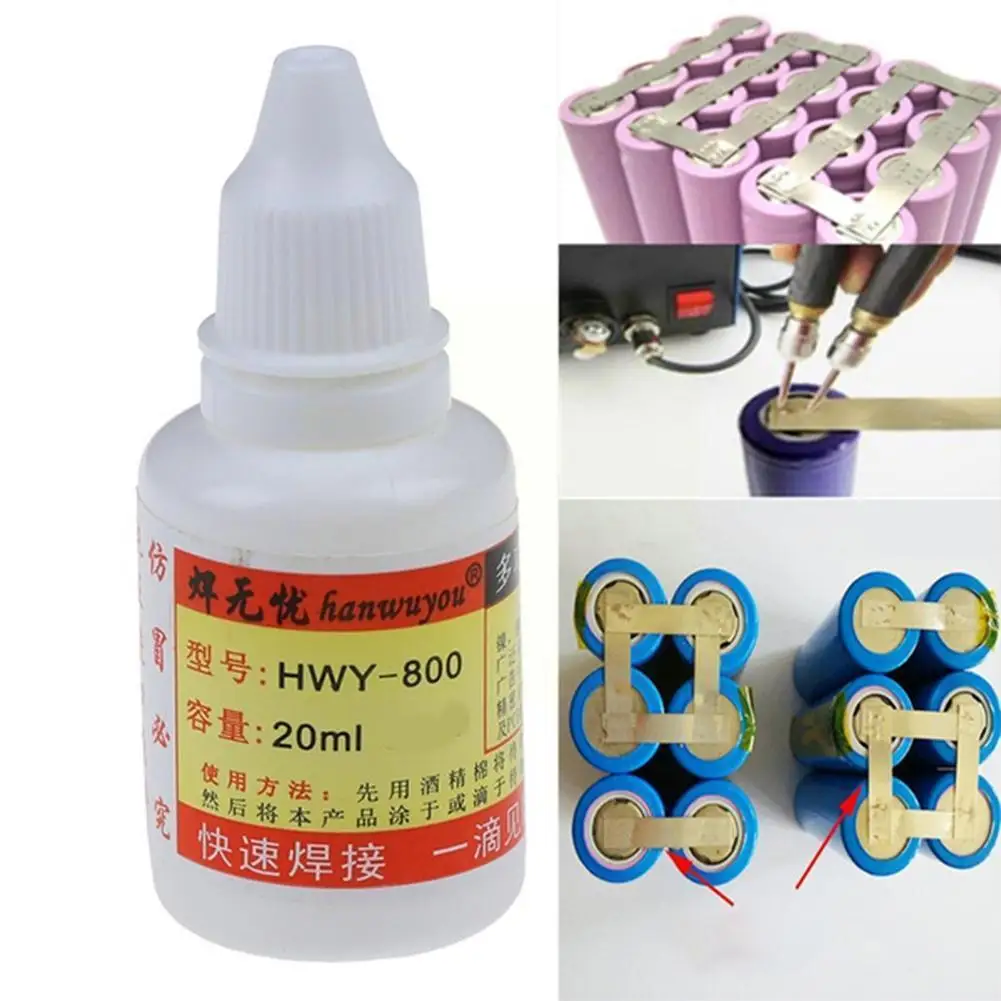 

Strong Welding Flux 20ml/50ml Multifunctional Metal Steel HWY-800 Liquid Flux Soldering Flux Paste X7O8