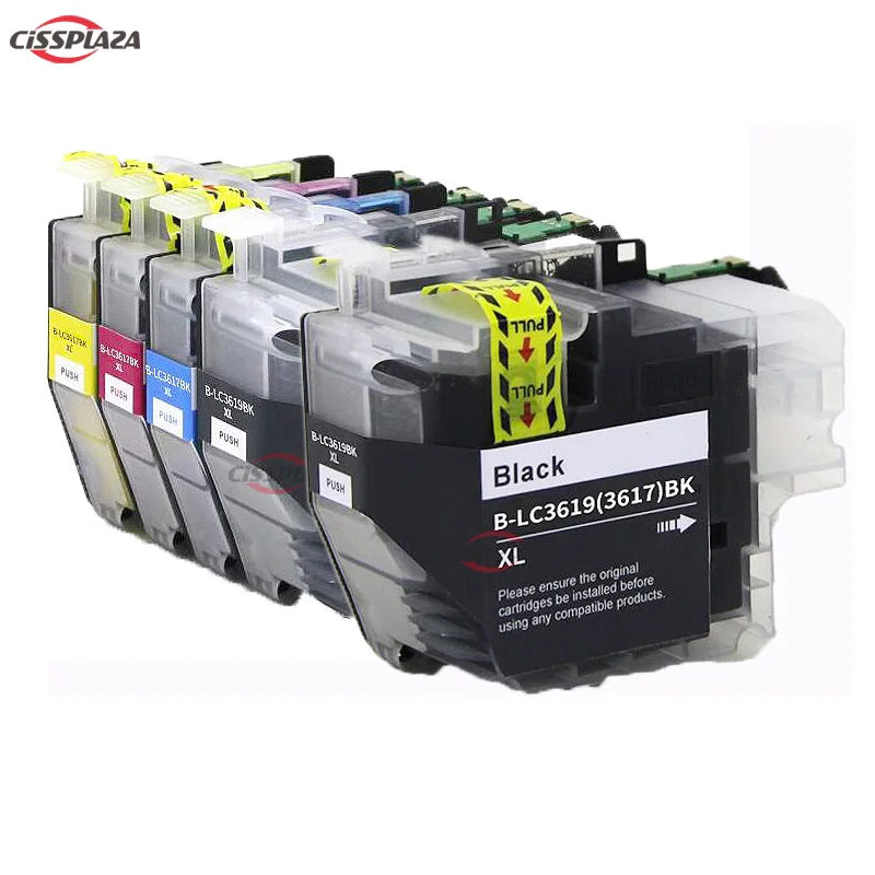5pcs CISSPLAZA 4 шт. чернильные картриджи LC3619 LC3619XL совместимый для Brother MFC-J2330DW J2730DW J3530DW 3930DW принтер полные чернила - Цвет: 5pcs