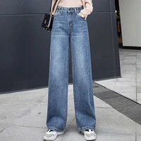 woman flared jeans women high waist jeans wide leg denim trousers female streetwear vintage clothes oversize pants