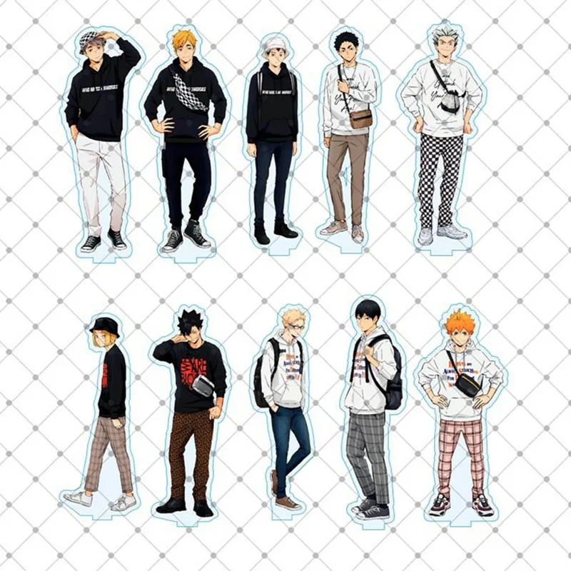 1 шт. Аниме Haikyuu! Акриловая настольная подставка фигурки модели для волейбола