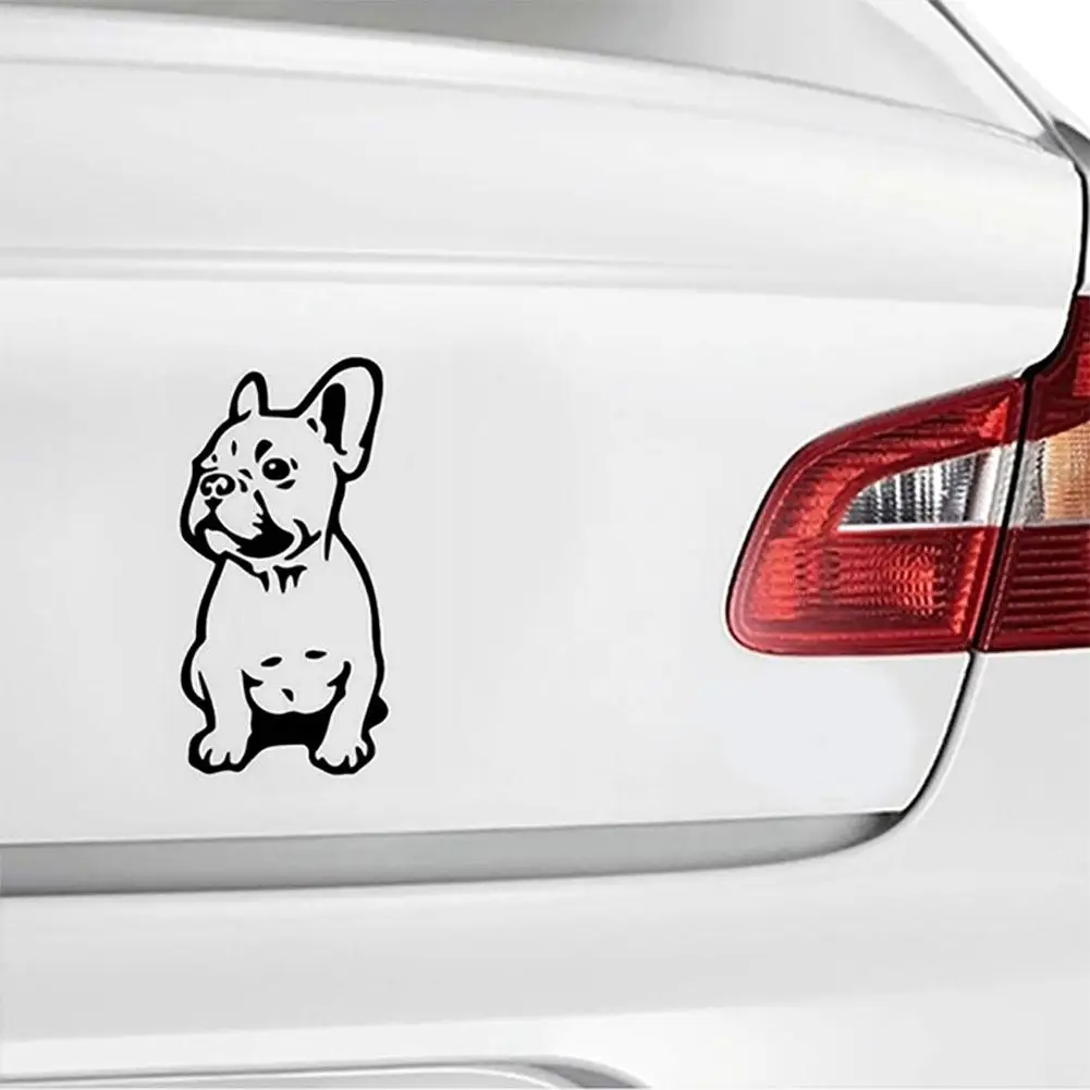 Забавные 3d наклейки французский бульдог собака светоотражающая фотография