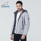 ICEbear 2021 новая мужская короткая хлопковая куртка осенняя мода мужское высококачественное пальто с капюшоном брендовая одежда MWC21610D
