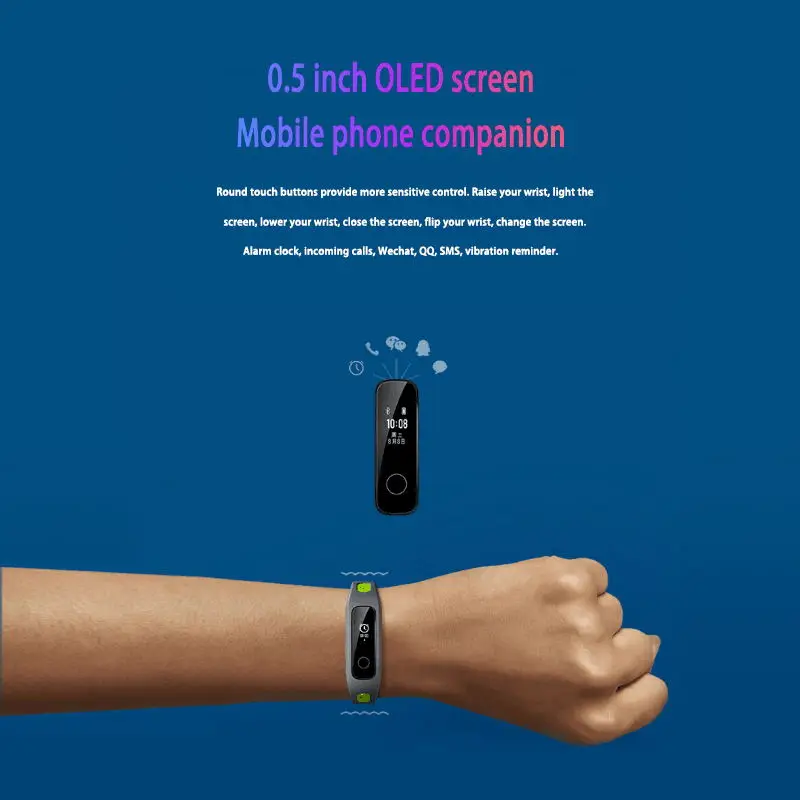 Оригинальный умный Браслет huawei Honor Band 4 для бега Водонепроницаемый Фитнес браслет