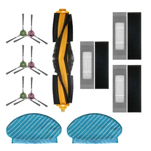 Фильтры Подходит Для Ecovacs Deebot OZMO 920 950 очиститель Vauum с щеточным валиком Наборы насадка на швабру для уборки из резервуар для воды С моющей шваброй доска одноразовая для швабры