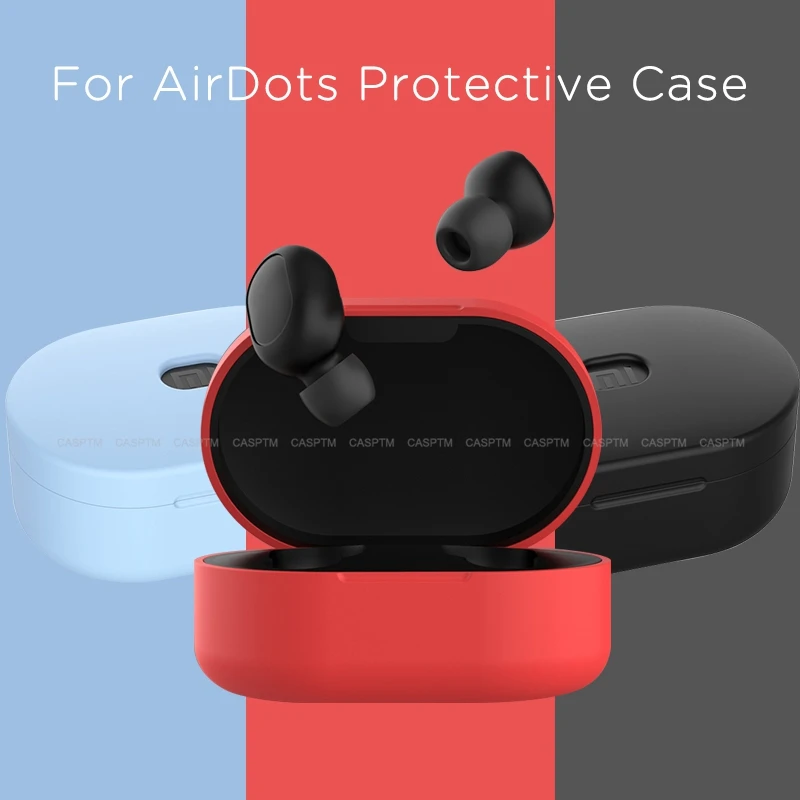 Беспроводной Bluetooth защитный чехол для Xiaomi Mi Airdots Redmi Air Dots dot силиконовые чехлы