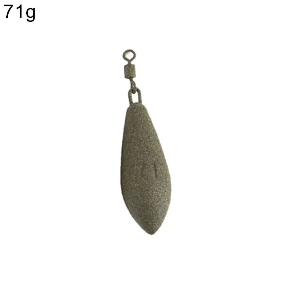 

71/85/99/128/142g Oval Shape Sinker Metal Weight Swivel Tackle for Carp Fishing