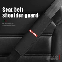 2 pcsset car safety belt shoulder cover protector seat belt padding pad for haval h5 h6 h7 h9 f7 f7x auto interior accessories