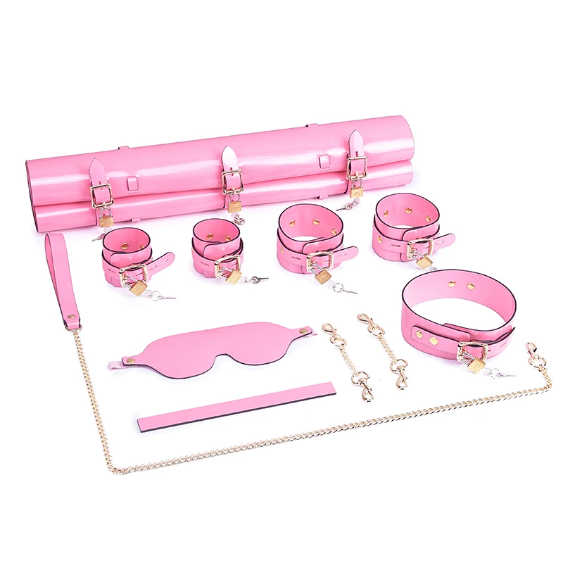 Высший уровень розовый БДСМ секс бандаж набор для пары любовь взрослых 18 +