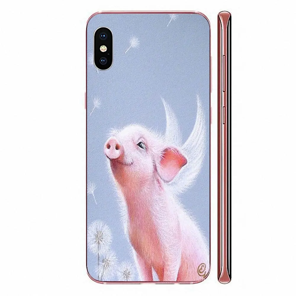 Мягкая авиаторская свинья из ТПУ для Xiaomi Redmi Mi 4 7A 9T K20 CC9 CC9e Note 7 8 9 Y3 SE Pro Prime Go Play