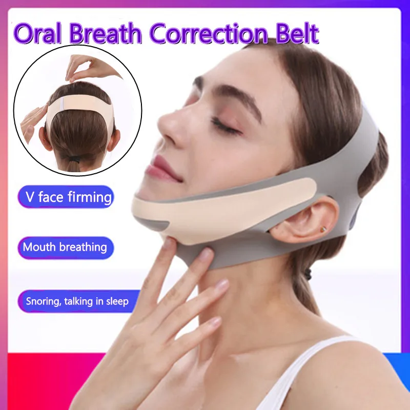 Anti-snoring Chin With Mouth Breathing Posture Correction Belt For Women And Men Sleep Apnea Firming Lifting Sleep Aid Tool