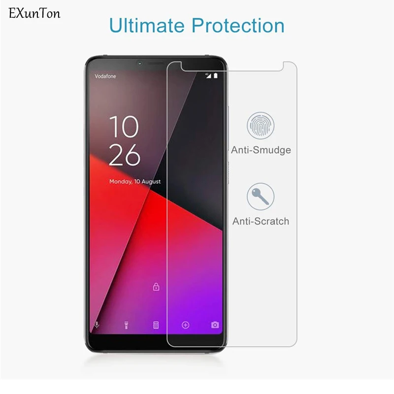Закаленное стекло EXUNTON для VODAFONE V8 SMART C9 HD Защита экрана turbo MINI 7 2.5D прозрачная