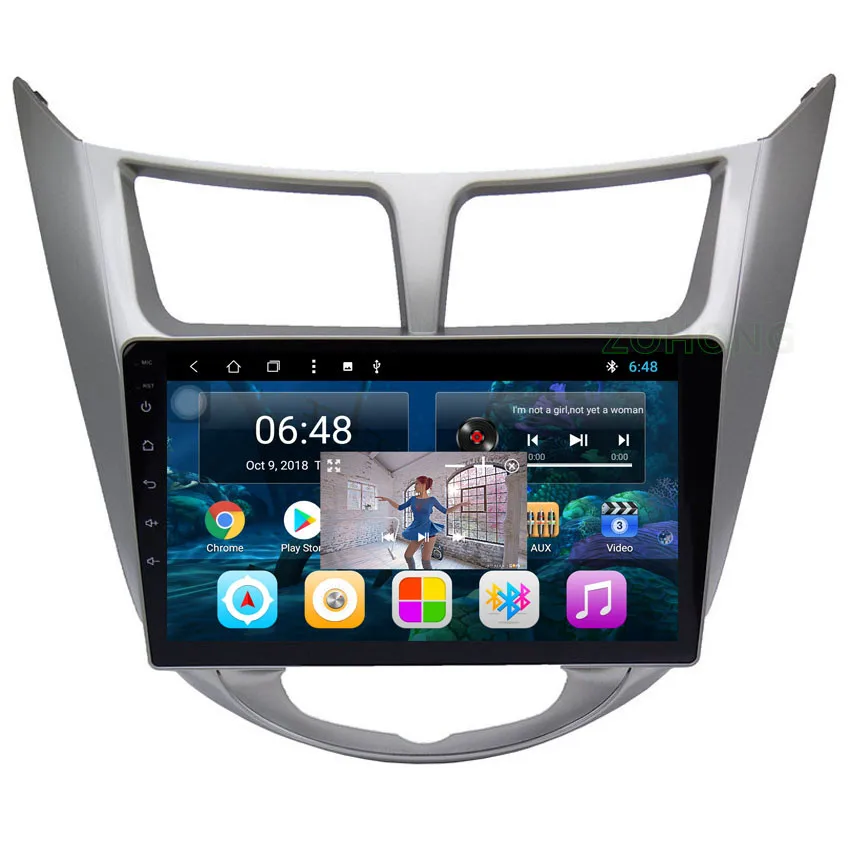 2.5D Octa 8 Core Android 9,0 для hyundai Solaris акцент автомобиль радио мультимедиа видео плейер автомобильный gps навигация Авто Радио стерео BT