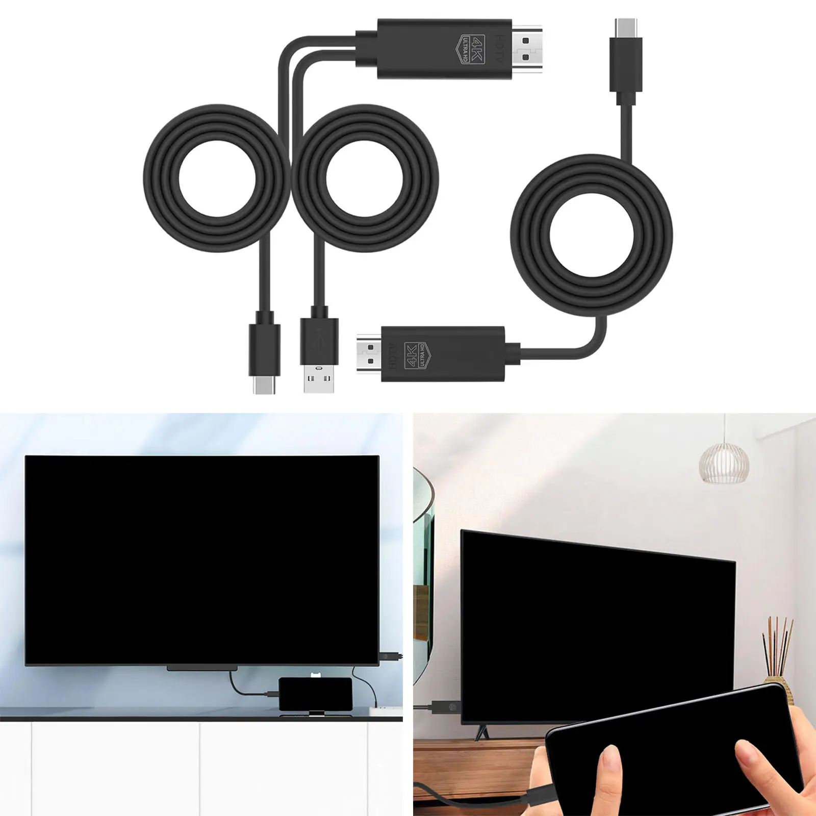USB 3.1 Type C для адаптера кабеля 4K конвертер ТВ AV HD смартфонов проекторов | Компьютеры