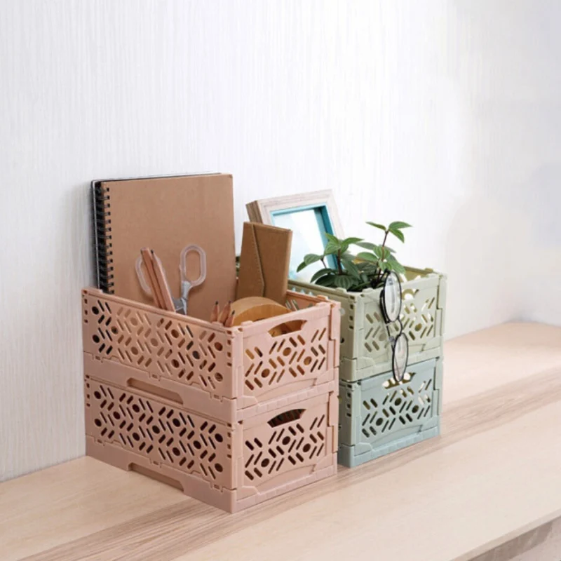 Составная настольная корзина для хранения коробка всякой всячины складная
