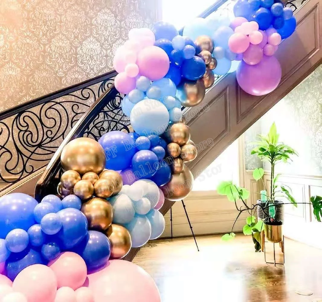 

144pcs Maka Blue Maka Pink Balloons Adults Happy Birthday Party Decor Kids Ballon Girl Birthday Baloon Wedding Birthday Balon