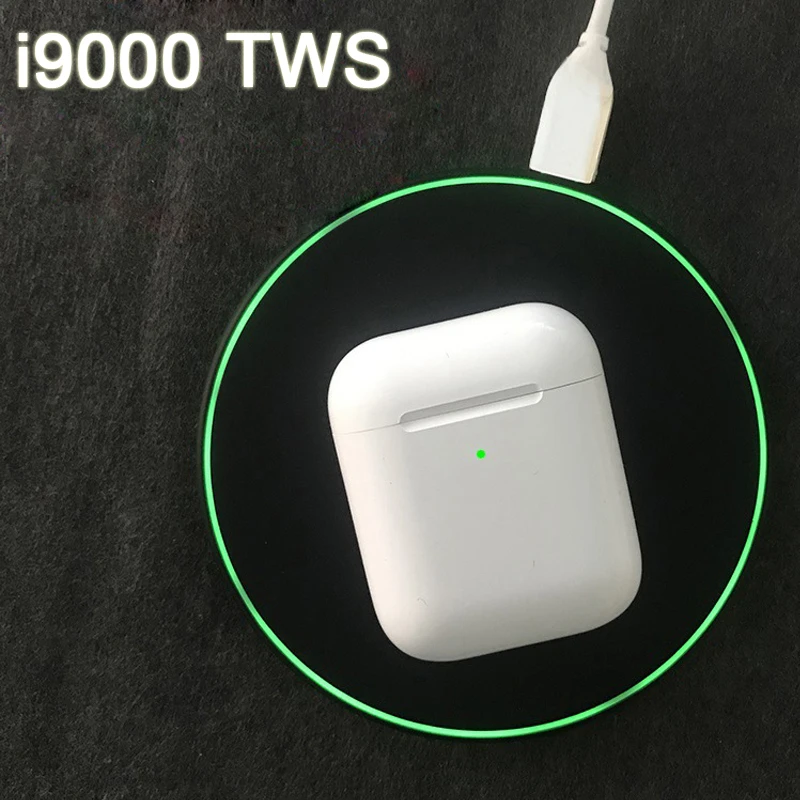 I9000 Tws беспроводные Bluetooth наушники 8D Super Bass Handsfree 1:1 размера i 9000 настоящие для Android