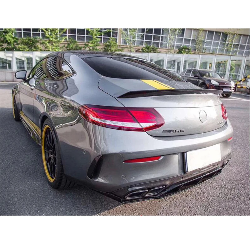 CEYUSOT для Benz C - Class Coupe C205 реальное углеродное волокно спойлер аксессуары 2015 + C200 C260