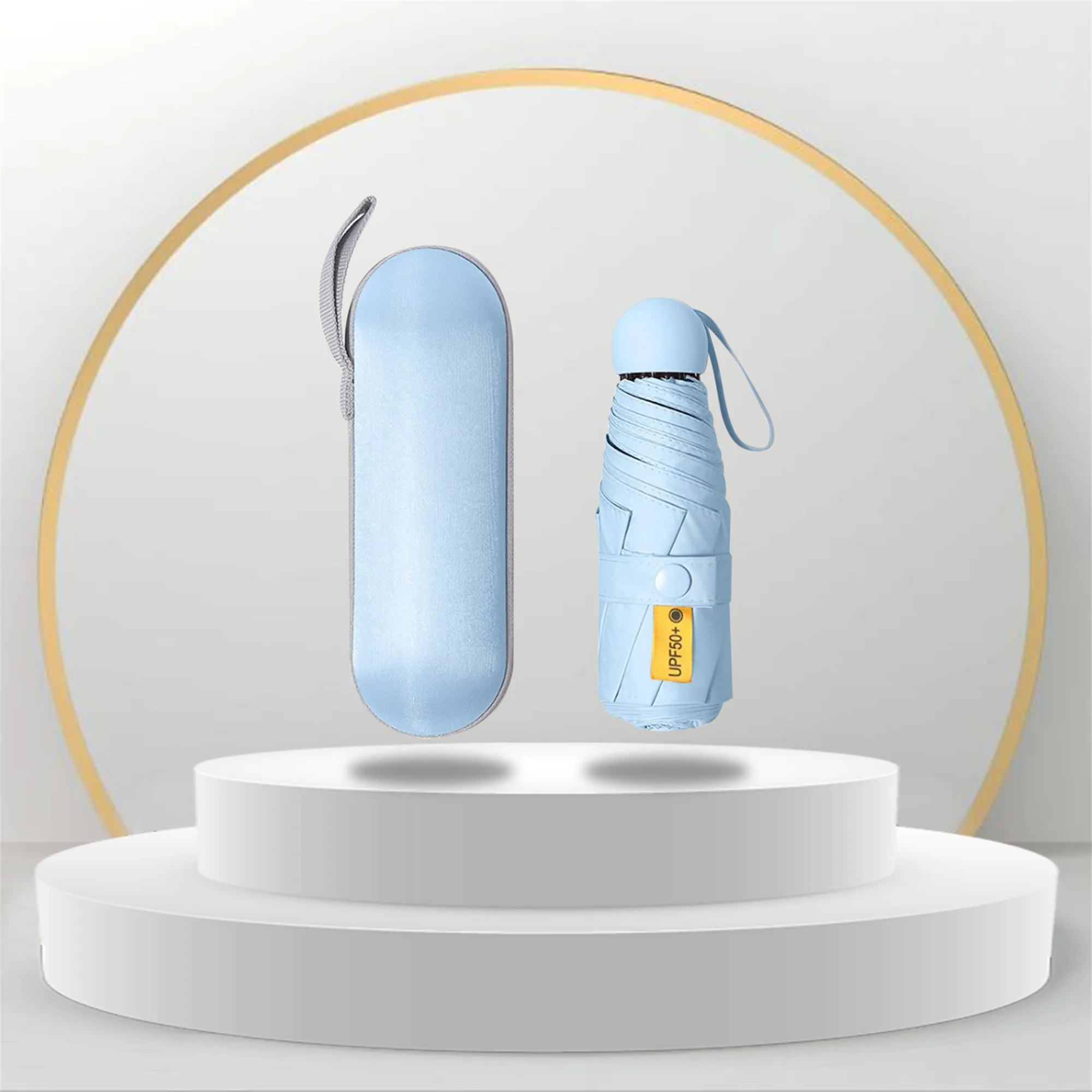 

2-in-1 Folding Windproof Mini Umbrella, Waterproof Sun Protection Umbrella for Outdoor Travel 2022 New Fashion