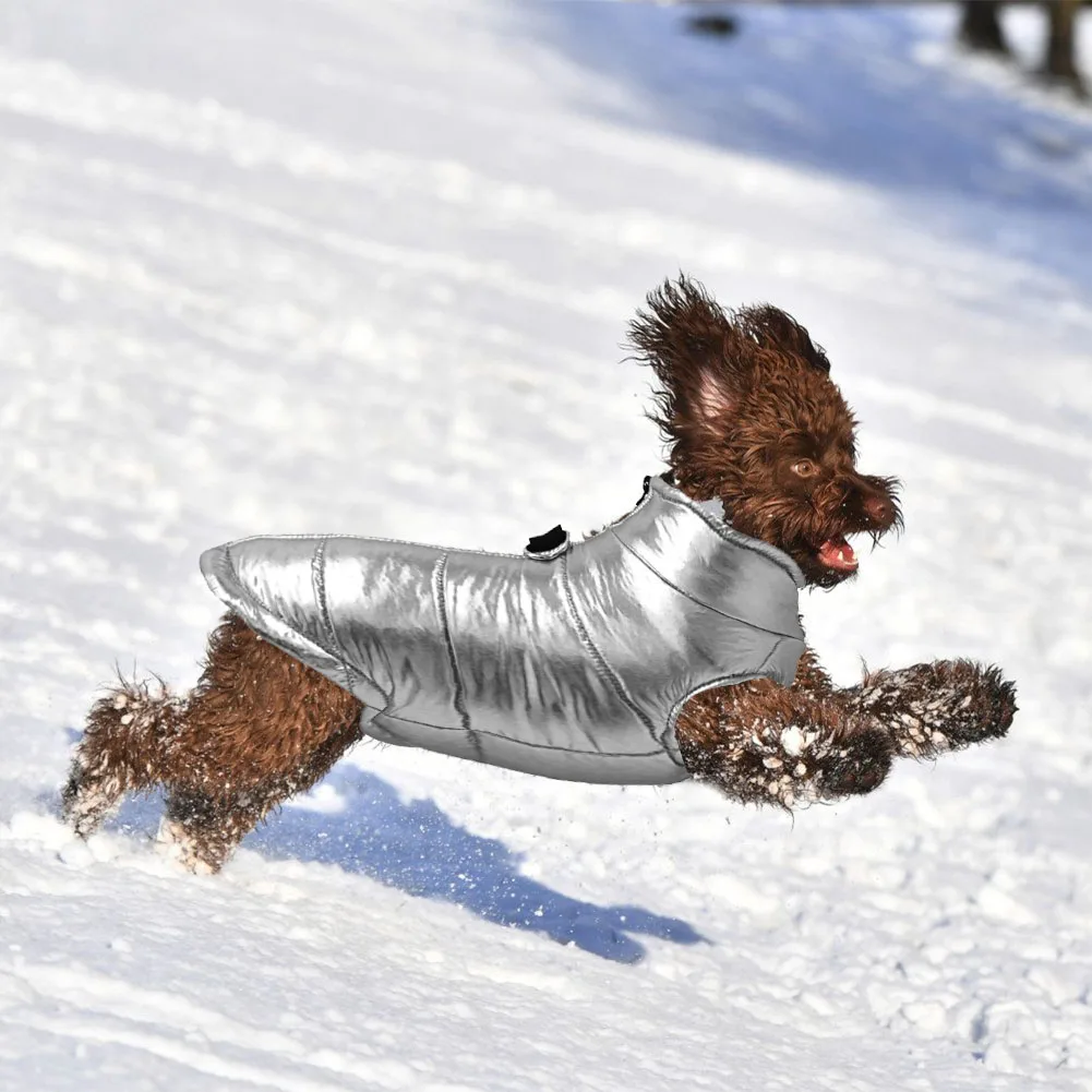 Machine Washable Yorkshire Dog Vest Warm Winter Pet Supplies Snowy Day Padded Chihuahua Windproof Water Resistant Polyester | Дом и сад