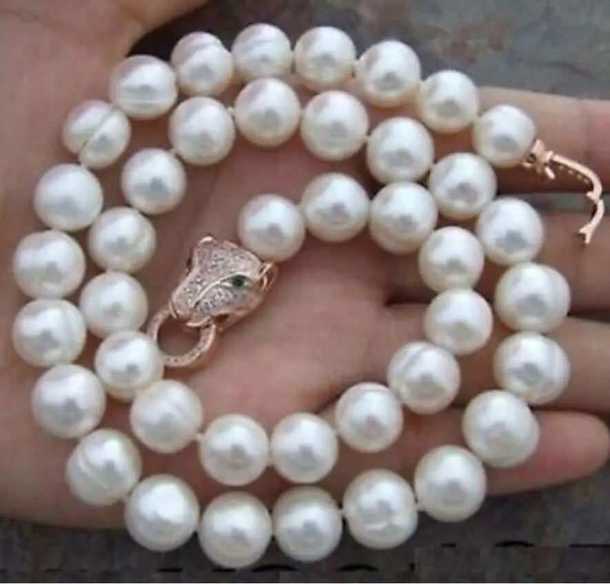 

Free Shipping TAHITIAN 9-10MM TAHITIAN BLACK GREEN PEARL NECKLACE 50"