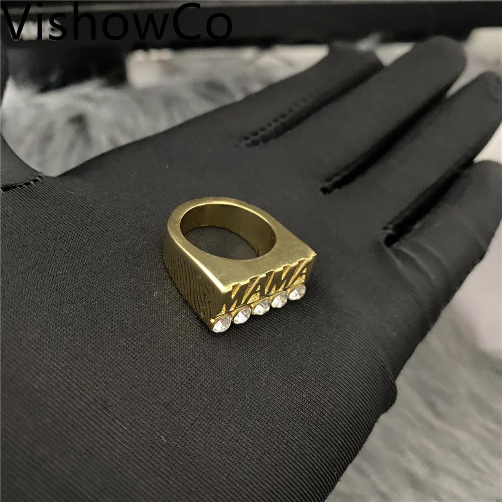2021 New Custom Name Ring Gold Personality Hip Hop Ring Women Fashion Punk Letter Ring Gift