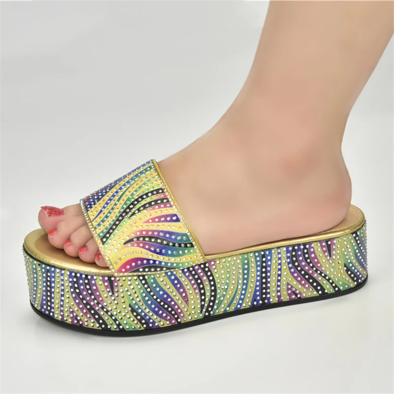 Новейший дизайн африканские женские свадебные туфли Роскошные для женщин 2021