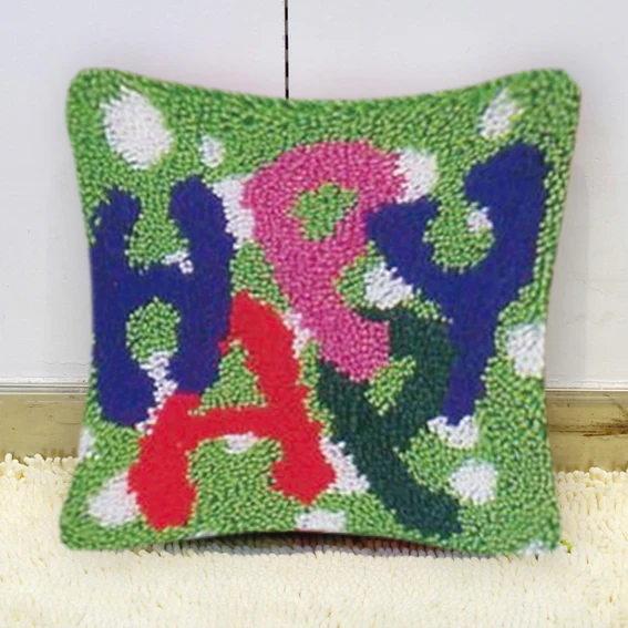 Наборы подушек набор ковриков для рукоделия 43*43 см Радужный крючок | Дом и сад