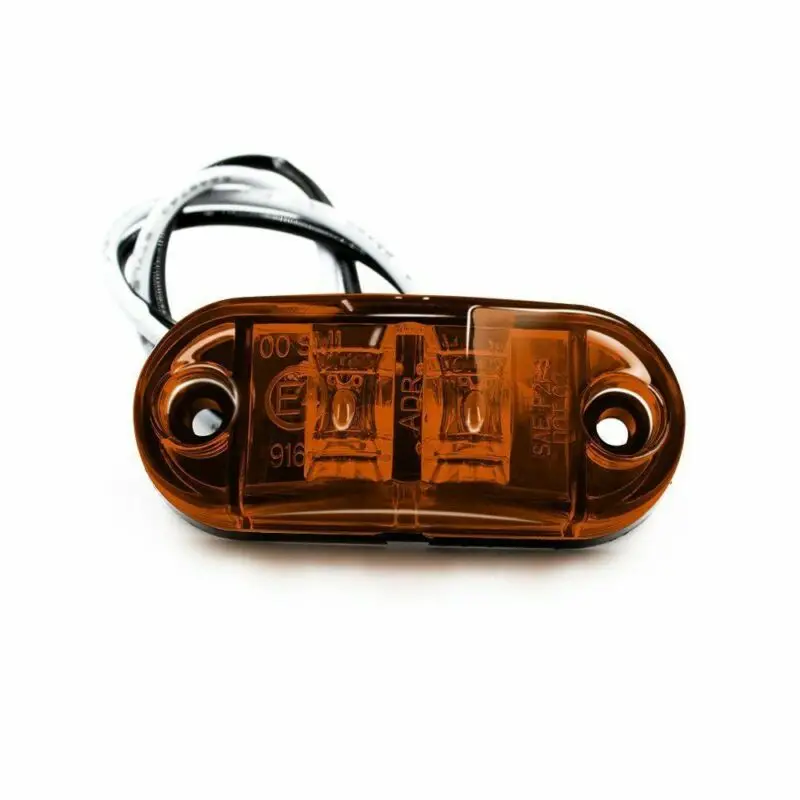 

Side Marker Lights Amber LED Marker Lights Clearance Trailer 10 Pcs 2Diode
