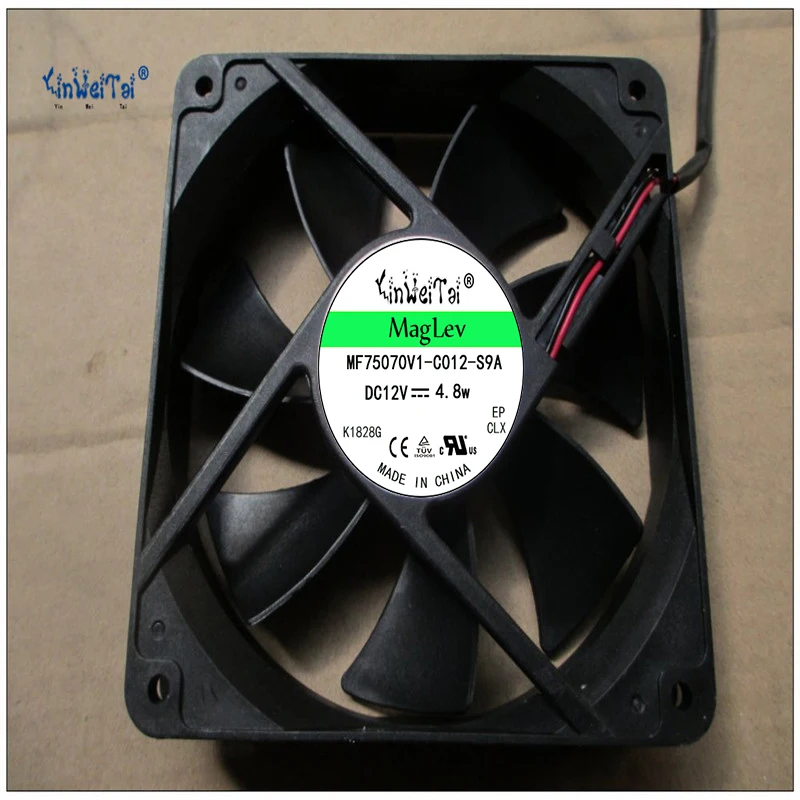 Прямоугольный вентилятор RDM1225S, 12 см, 12025 дюйма, 120x120x25 мм, 12 В, 0,23 А, 2-проводной, 2-контактный, для сервера