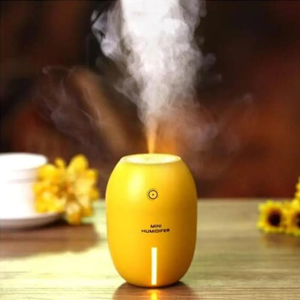 GloryStar Lemon Shaped USB Charging Air Humidifier with Night Light Decoration | Дом и сад