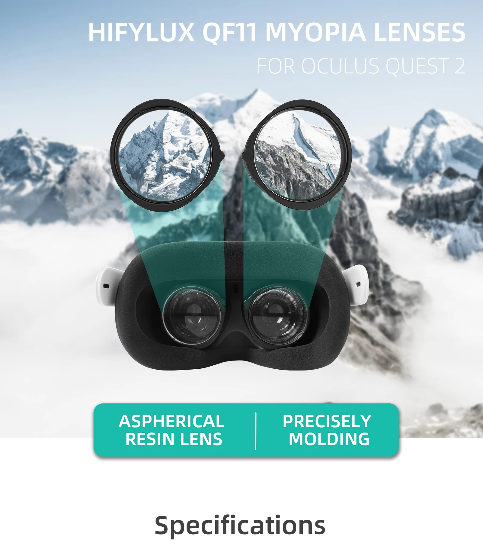 

Очки виртуальной реальности для Oculus Quest 2, аксессуары для защиты линз от близорукости