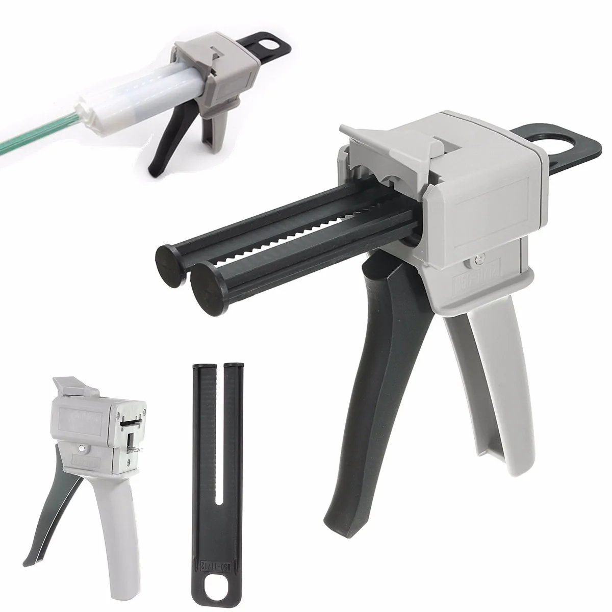 GlueGun 50 мл двухкомпонентный AB эпоксидный герметик GlueGun аппликатор клей Adhensive Squeeze смешанный 1:1 ручной шприц