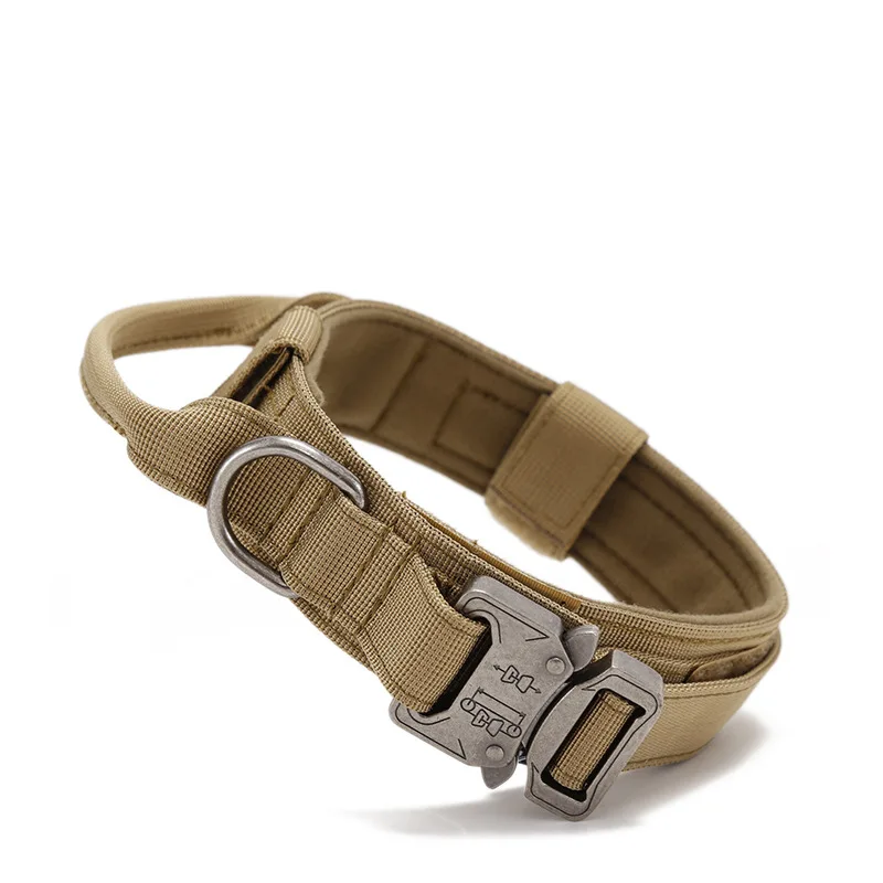 

Dog Collar Adjustable Military Tactical Pets Dog Collars Leash Control Handle Training Pet Cat Dog Collar For Small Large Dogs