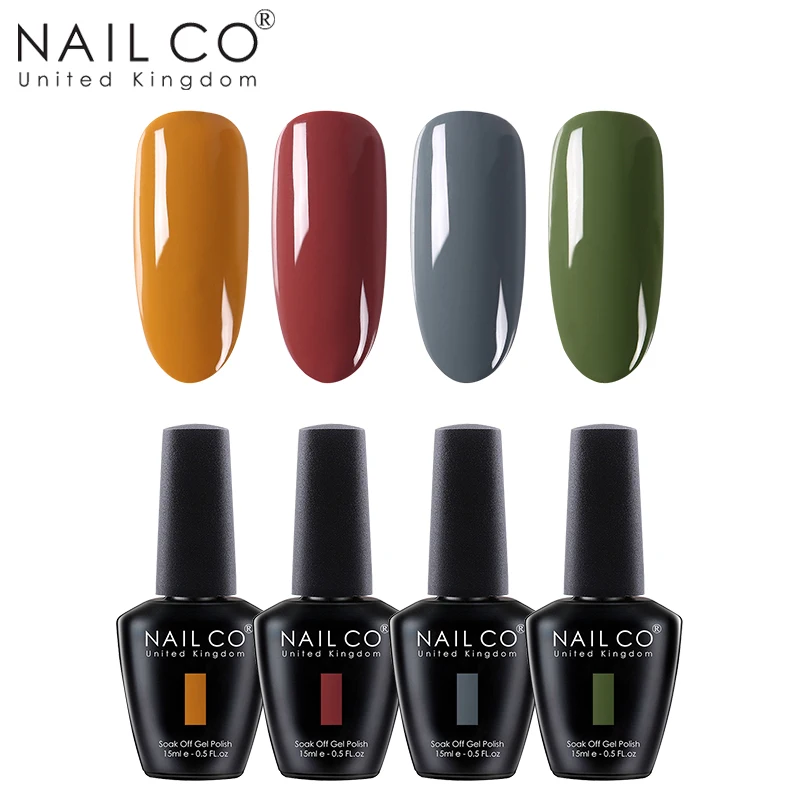 ZH18 NAILCO 4 шт. 15 мл Гель-лак для ногтей гибридный УФ-лак светодиодный замочить краска собственного приготовления гель УФ-гель Полупостоянный праймер Эмаль Гель - Цвет: ZH18