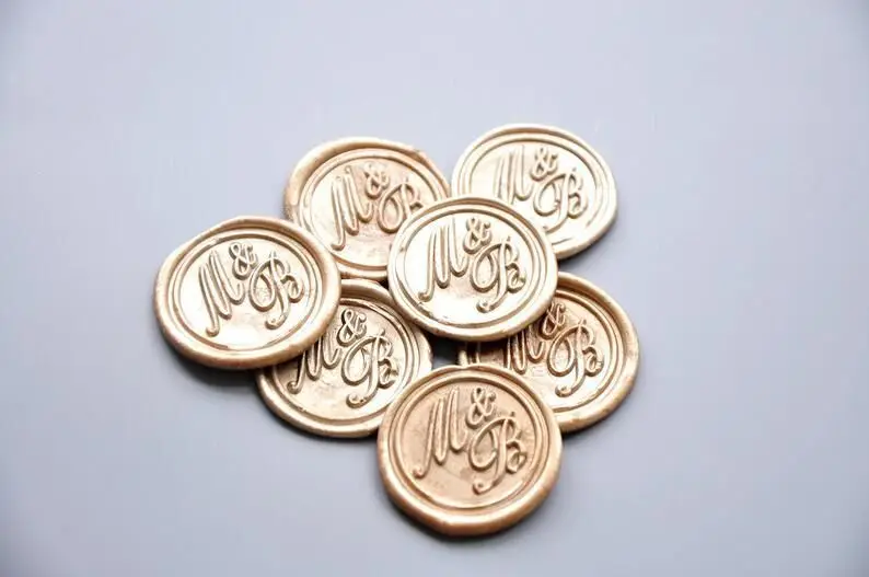 Пользовательские логотипы восковые уплотнения наклейки бизнес логотип