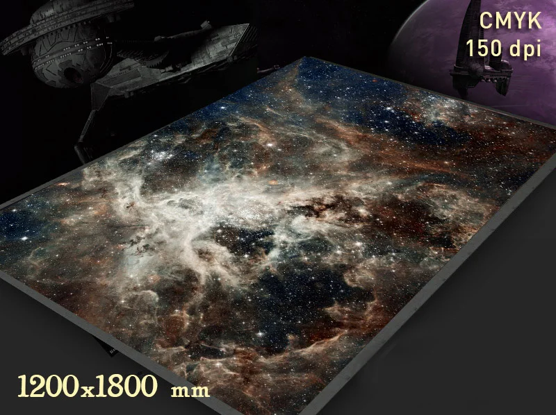 Игровой большой коврик для мыши Starry Sky For War 40K PP молот геймерский компьютерный